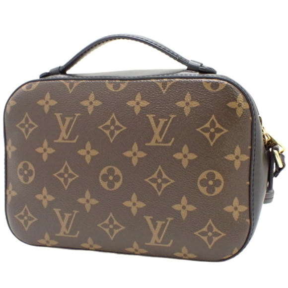 Louis Vuitton Black Bag Shoulder Brown Monogram Saintonge - Picture 1 of 10